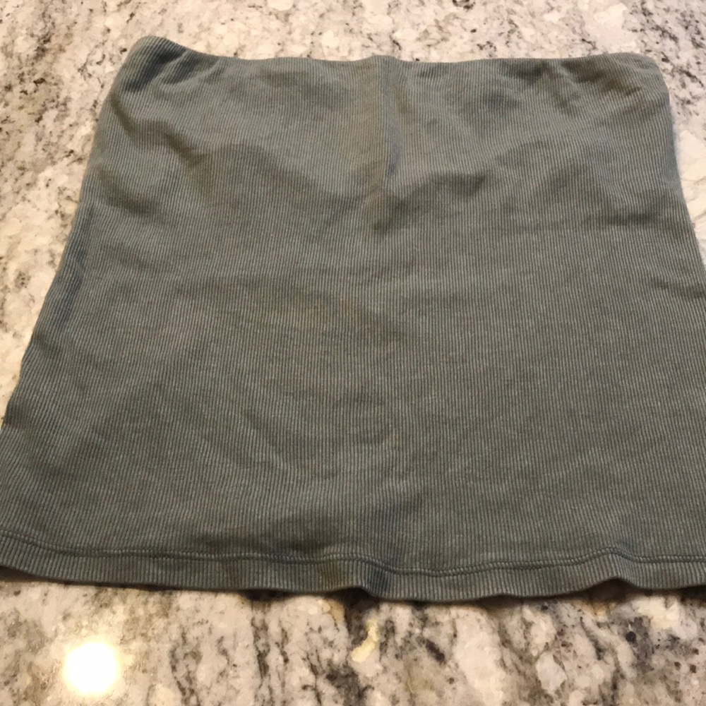 Olive green size large tube top.